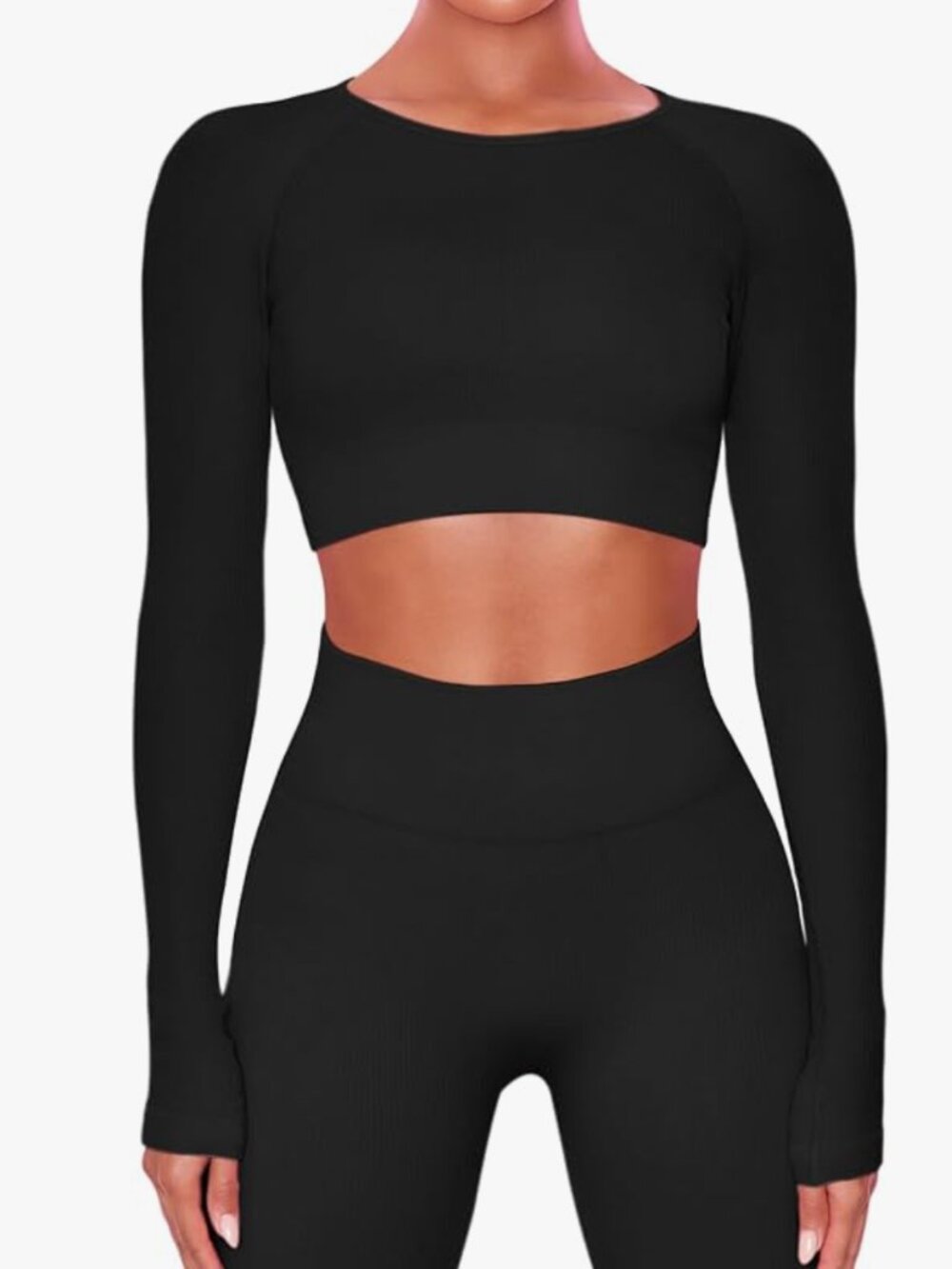 Athletic Top | Cropped, Long Sleeve, Thick